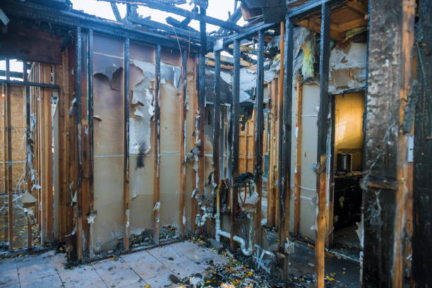 Professional Fire Damage Assessment technician working in Chelan, WA